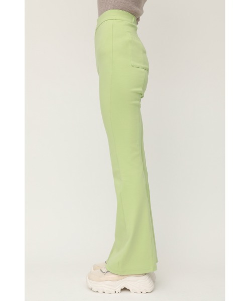 SLY(スライ)の「RELAX FLARE PT リラックス フレア パンツ(スラックス・レディース・ブラック/ライトグリーン/アイボリー・1/2)」の11枚目の写真