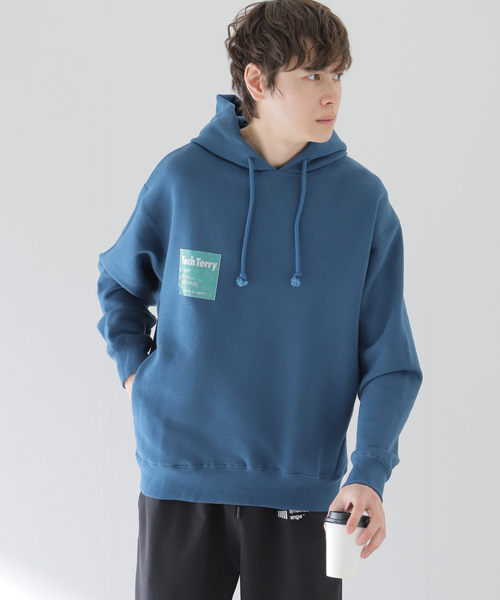 417 EDIFICE（フォーワンセブンエディフィス）の「【Tech Terry / テックテリー】 フーディ【Made in Japan】（パーカー・メンズ・ブラック/ネイビー/キナリ/イエロー/オレンジ/グリーン・SMALL/MEDIUM/LARGE）」の5枚目の写真