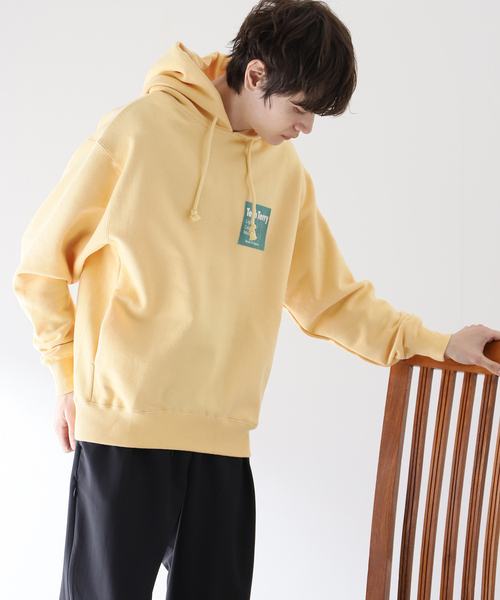 417 EDIFICE（フォーワンセブンエディフィス）の「【Tech Terry / テックテリー】 フーディ【Made in Japan】（パーカー・メンズ・ブラック/ネイビー/キナリ/イエロー/オレンジ/グリーン・SMALL/MEDIUM/LARGE）」の6枚目の写真