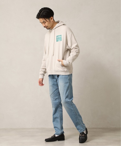 417 EDIFICE（フォーワンセブンエディフィス）の「【Tech Terry / テックテリー】 フーディ【Made in Japan】（パーカー・メンズ・ブラック/ネイビー/キナリ/イエロー/オレンジ/グリーン・SMALL/MEDIUM/LARGE）」の7枚目の写真