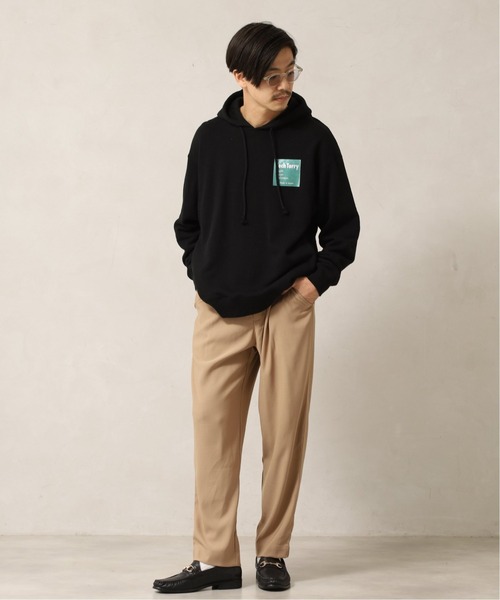 417 EDIFICE（フォーワンセブンエディフィス）の「【Tech Terry / テックテリー】 フーディ【Made in Japan】（パーカー・メンズ・ブラック/ネイビー/キナリ/イエロー/オレンジ/グリーン・SMALL/MEDIUM/LARGE）」の9枚目の写真