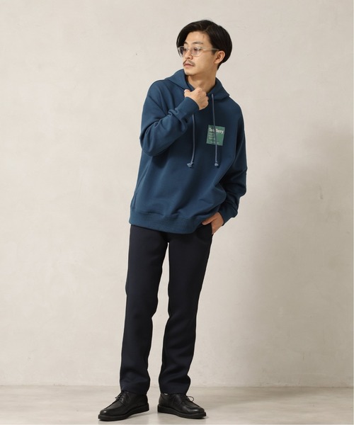 417 EDIFICE（フォーワンセブンエディフィス）の「【Tech Terry / テックテリー】 フーディ【Made in Japan】（パーカー・メンズ・ブラック/ネイビー/キナリ/イエロー/オレンジ/グリーン・SMALL/MEDIUM/LARGE）」の13枚目の写真