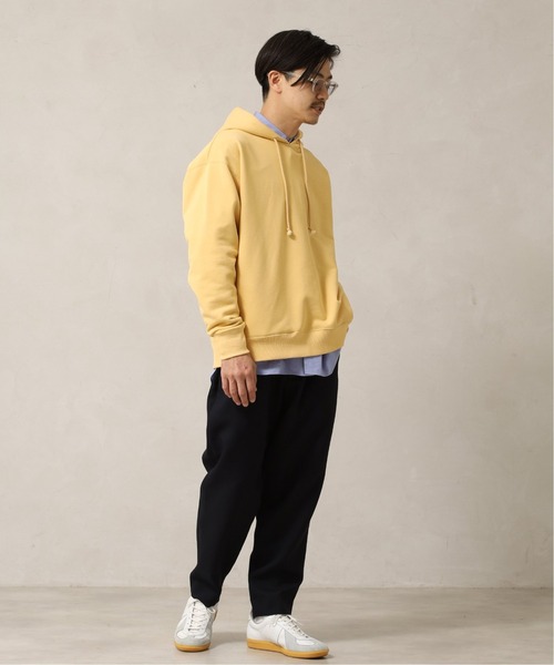 417 EDIFICE（フォーワンセブンエディフィス）の「【Tech Terry / テックテリー】 フーディ【Made in Japan】（パーカー・メンズ・ブラック/ネイビー/キナリ/イエロー/オレンジ/グリーン・SMALL/MEDIUM/LARGE）」の15枚目の写真