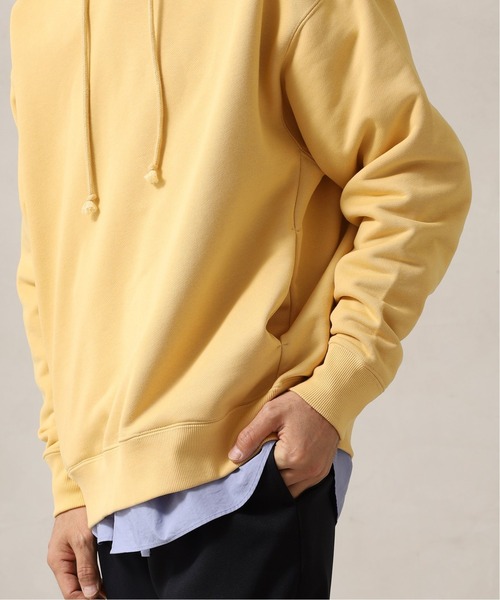 417 EDIFICE（フォーワンセブンエディフィス）の「【Tech Terry / テックテリー】 フーディ【Made in Japan】（パーカー・メンズ・ブラック/ネイビー/キナリ/イエロー/オレンジ/グリーン・SMALL/MEDIUM/LARGE）」の16枚目の写真