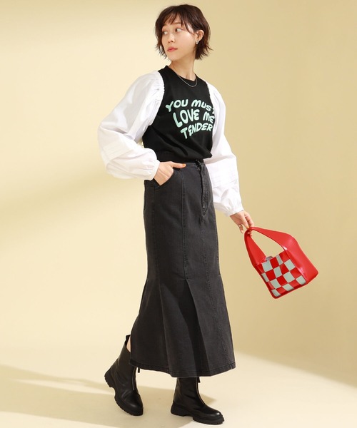 Ray BEAMS（レイビームス）の「Ray BEAMS / バックリボン アーム ボレロ（カーディガン/ボレロ・レディース・イエロー/ホワイト/ブラック・ONE SIZE）」の6枚目の写真