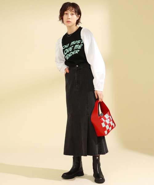 Ray BEAMS（レイビームス）の「Ray BEAMS / バックリボン アーム ボレロ（カーディガン/ボレロ・レディース・イエロー/ホワイト/ブラック・ONE SIZE）」の8枚目の写真