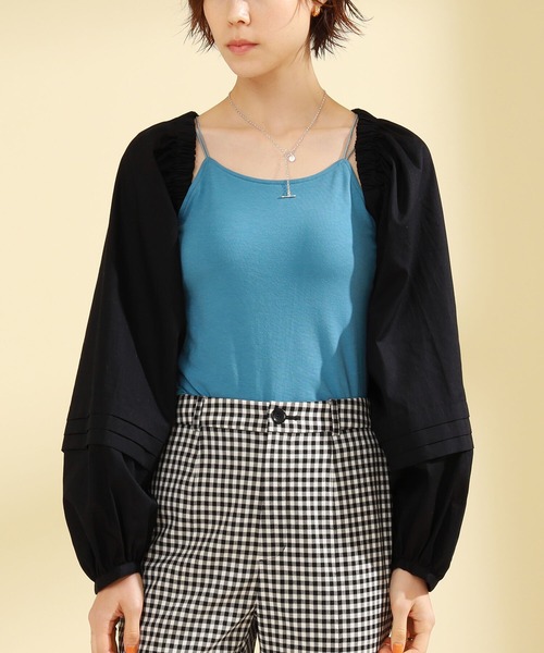 Ray BEAMS（レイビームス）の「Ray BEAMS / バックリボン アーム ボレロ（カーディガン/ボレロ・レディース・イエロー/ホワイト/ブラック・ONE SIZE）」の16枚目の写真