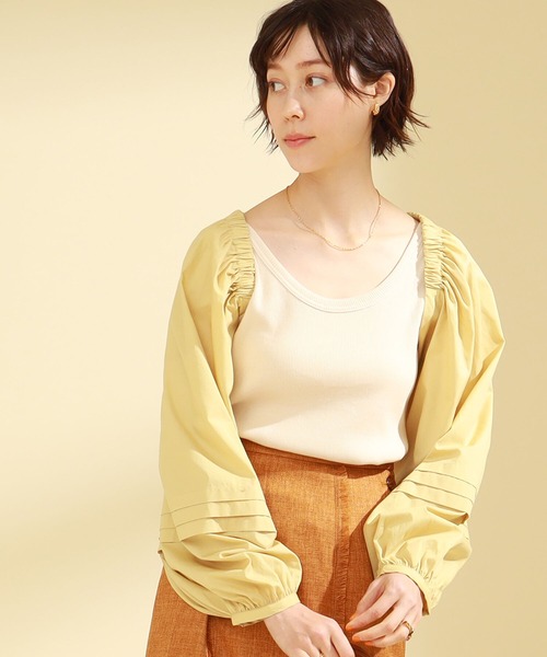 Ray BEAMS（レイビームス）の「Ray BEAMS / バックリボン アーム ボレロ（カーディガン/ボレロ・レディース・イエロー/ホワイト/ブラック・ONE SIZE）」の13枚目の写真