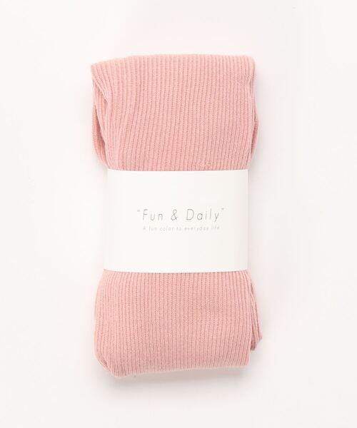 Fun & Daily（ファンアンドデイリー）の「F&D : シックリブタイツ（タイツ/ストッキング・レディース・ブラック/グレー/ピンク/マスタード/グリーン/パープル/チャコールグレー/ワインレッド/ベージュ/ホワイト/ダークブラウン/ダークグレー/ブルー・FREE）」の12枚目の写真