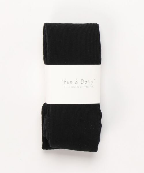 Fun & Daily（ファンアンドデイリー）の「F&D : シックリブタイツ（タイツ/ストッキング・レディース・ブラック/グレー/ピンク/マスタード/グリーン/パープル/チャコールグレー/ワインレッド/ベージュ/ホワイト/ダークブラウン/ダークグレー/ブルー・FREE）」の3枚目の写真