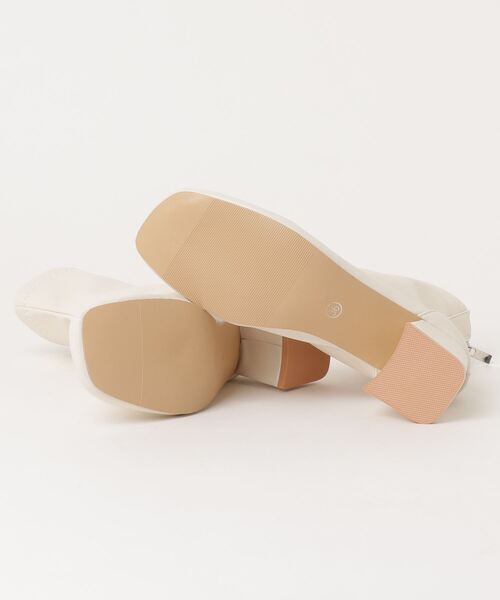 SETUP7（セットアップセブン）の「【SETUP7】スクエアトゥショートブーツ KNF（ブーツ・レディース・ブラック/ベージュ/アイボリー・38/36/37）」の8枚目の写真