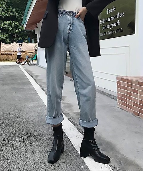 SETUP7（セットアップセブン）の「【SETUP7】スクエアトゥショートブーツ KNF（ブーツ・レディース・ブラック/ベージュ/アイボリー・38/36/37）」の12枚目の写真