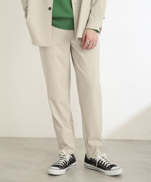 SENSE OF PLACE by URBAN RESEARCH（センスオブプレイスバイアーバンリサーチ）の「『セットアップ対応』テーパードスラックス（スラックス・メンズ・グレー/ライトベージュ・SMALL/MEDIUM/LARGE）」の3枚目の写真