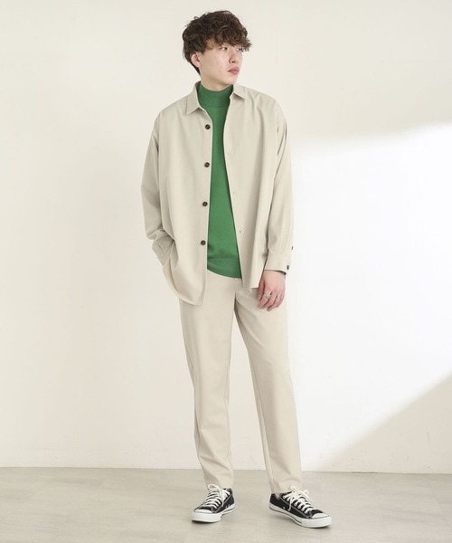 SENSE OF PLACE by URBAN RESEARCH（センスオブプレイスバイアーバンリサーチ）の「『セットアップ対応』テーパードスラックス（スラックス・メンズ・グレー/ライトベージュ・SMALL/MEDIUM/LARGE）」の5枚目の写真