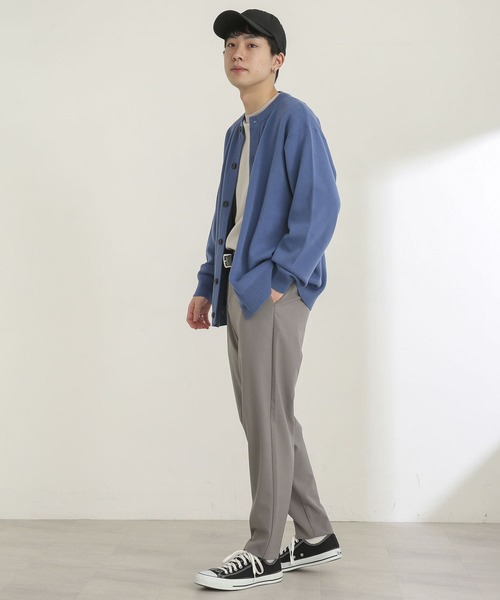 SENSE OF PLACE by URBAN RESEARCH（センスオブプレイスバイアーバンリサーチ）の「『セットアップ対応』テーパードスラックス（スラックス・メンズ・グレー/ライトベージュ・SMALL/MEDIUM/LARGE）」の14枚目の写真