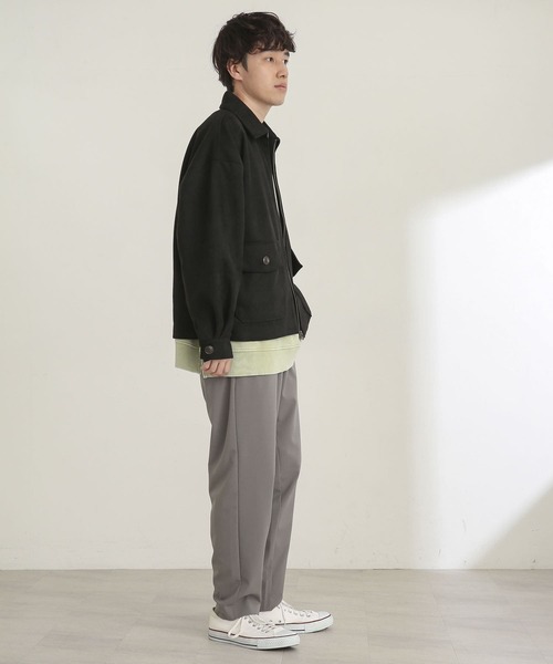 SENSE OF PLACE by URBAN RESEARCH（センスオブプレイスバイアーバンリサーチ）の「『セットアップ対応』テーパードスラックス（スラックス・メンズ・グレー/ライトベージュ・SMALL/MEDIUM/LARGE）」の20枚目の写真