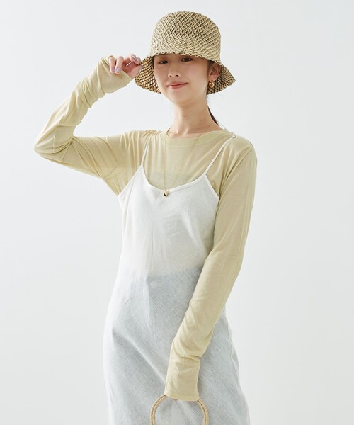 Firsthand（ファーストハンド）の「Baserange/ベースレンジ DYDINE DRESS / リネンキャミソールワンピース（ワンピース・レディース・ホワイト・XS）」の2枚目の写真