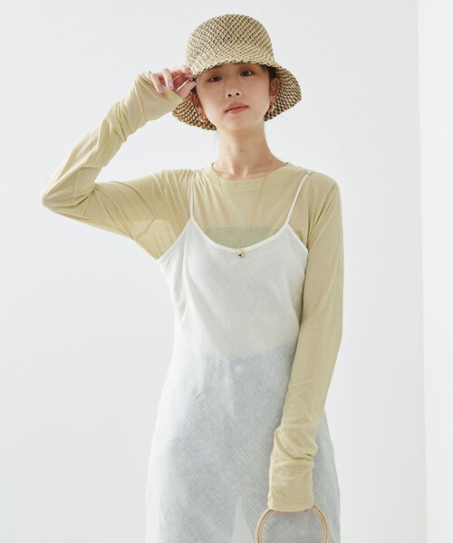 Firsthand（ファーストハンド）の「Baserange/ベースレンジ DYDINE DRESS / リネンキャミソールワンピース（ワンピース・レディース・ホワイト・XS）」の3枚目の写真