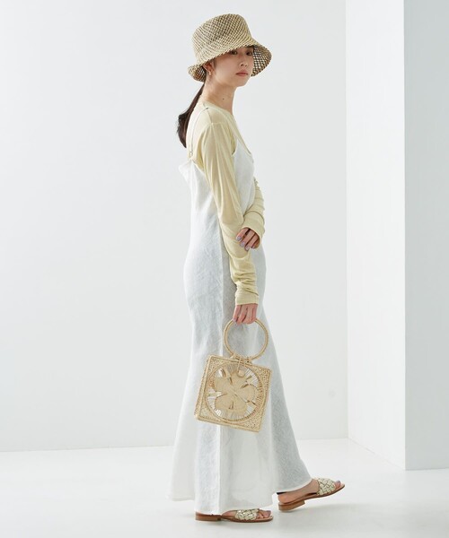 Firsthand（ファーストハンド）の「Baserange/ベースレンジ DYDINE DRESS / リネンキャミソールワンピース（ワンピース・レディース・ホワイト・XS）」の5枚目の写真