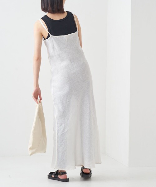 Firsthand（ファーストハンド）の「Baserange/ベースレンジ DYDINE DRESS / リネンキャミソールワンピース（ワンピース・レディース・ホワイト・XS）」の12枚目の写真