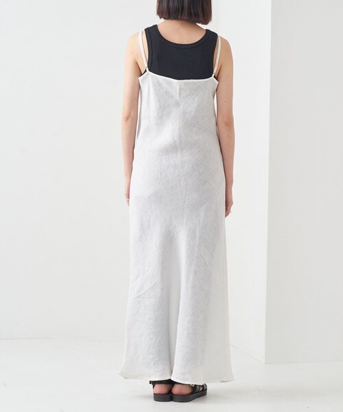 Firsthand（ファーストハンド）の「Baserange/ベースレンジ DYDINE DRESS / リネンキャミソールワンピース（ワンピース・レディース・ホワイト・XS）」の15枚目の写真