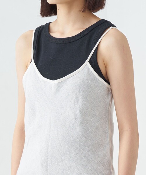 Firsthand（ファーストハンド）の「Baserange/ベースレンジ DYDINE DRESS / リネンキャミソールワンピース（ワンピース・レディース・ホワイト・XS）」の17枚目の写真