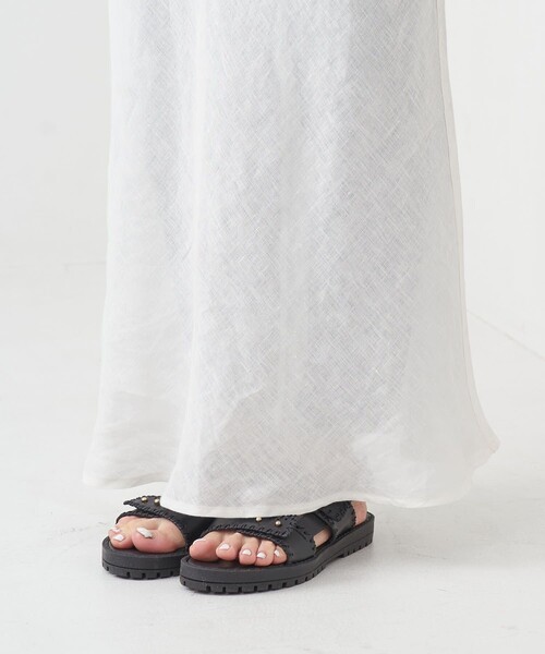 Firsthand（ファーストハンド）の「Baserange/ベースレンジ DYDINE DRESS / リネンキャミソールワンピース（ワンピース・レディース・ホワイト・XS）」の19枚目の写真