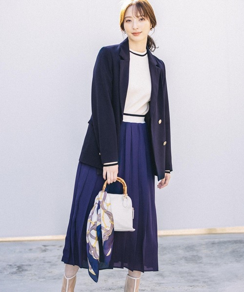 Andemiu（アンデミュウ）の「バンブーハンドルバッグ264188（ショルダーバッグ・レディース・ブルー系その他/グレー系その他/ベージュ・FREE）」の5枚目の写真