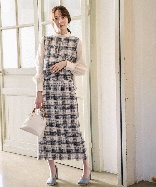 Andemiu（アンデミュウ）の「バンブーハンドルバッグ264188（ショルダーバッグ・レディース・ブルー系その他/グレー系その他/ベージュ・FREE）」の7枚目の写真