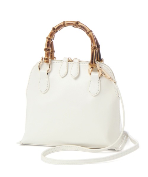 Andemiu（アンデミュウ）の「バンブーハンドルバッグ264188（ショルダーバッグ・レディース・ブルー系その他/グレー系その他/ベージュ・FREE）」の15枚目の写真