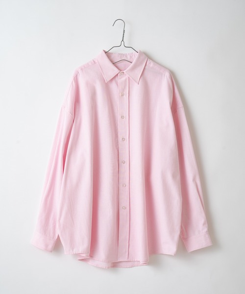 WHIMSIC（ウィムジック）の「【WHIMSIC】オーバーサイズレギュラーカラーシャツ（シャツ/ブラウス・レディース・パープル/グレー/ピンク/イエロー/ブルー/ミント・FREE）」の9枚目の写真