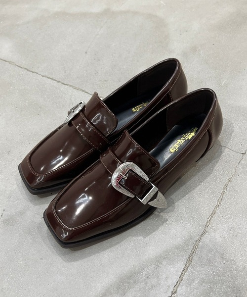 apres jour mignon（アプレジュールミニョン）の「デザインバックルローファー【ZOZOTOWN限定アイテム】（ローファー・レディース・ブラック/ダークブラウン・MEDIUM/LARGE/X-LARGE/SMALL）」の4枚目の写真