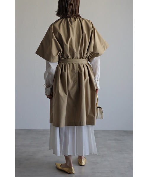 Bonjour Sagan（ボンジュールサガン）の「ケープポンチョコート（ポンチョ・レディース・キナリ/ブラック/ベージュ・FREE）」の22枚目の写真