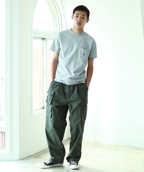 BEAMS（ビームス）の「BEAMS / ワンポイント Tシャツ（Tシャツ/カットソー・メンズ・ホワイト/ネイビー/グレー系その他・MEDIUM/SMALL/LARGE/X-LARGE）」の6枚目の写真