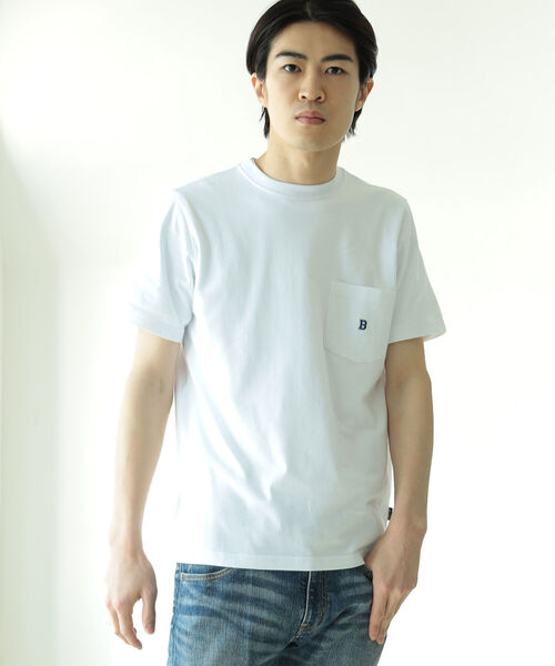 BEAMS（ビームス）の「BEAMS / ワンポイント Tシャツ（Tシャツ/カットソー・メンズ・ホワイト/ネイビー/グレー系その他・MEDIUM/SMALL/LARGE/X-LARGE）」の8枚目の写真