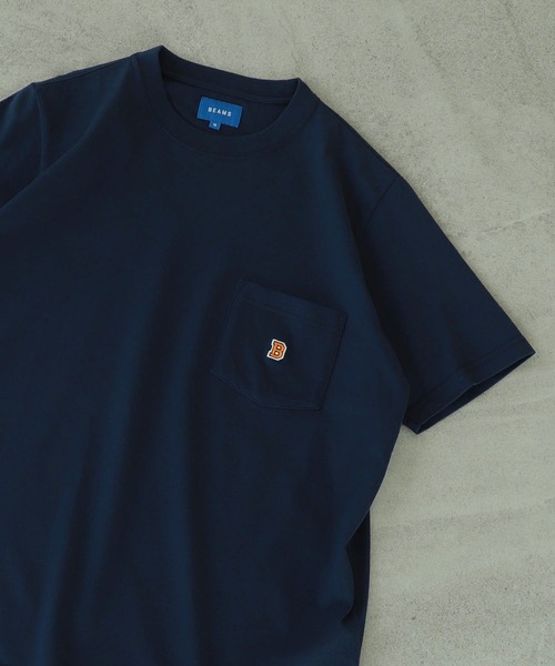 BEAMS（ビームス）の「BEAMS / ワンポイント Tシャツ（Tシャツ/カットソー・メンズ・ホワイト/ネイビー/グレー系その他・MEDIUM/SMALL/LARGE/X-LARGE）」の3枚目の写真