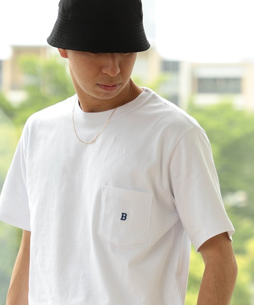 BEAMS(ビームス)の「BEAMS / ワンポイント Tシャツ(Tシャツ/カットソー)」|ホワイト