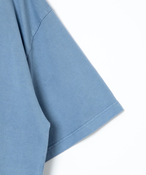 WEGO（ウィゴー）の「■■■WEGO/ワンポイントピグメントBIGT(S)■■■（Tシャツ/カットソー・メンズ・ベージュ/ブルー/スミクロ/ワイン・MEDIUM/LARGE/X-LARGE）」の9枚目の写真