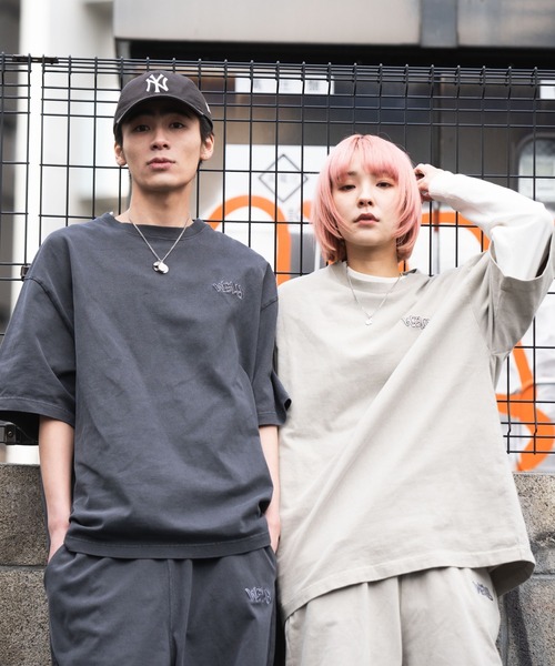 WEGO（ウィゴー）の「■■■WEGO/ワンポイントピグメントBIGT(S)■■■（Tシャツ/カットソー・メンズ・ベージュ/ブルー/スミクロ/ワイン・MEDIUM/LARGE/X-LARGE）」の10枚目の写真