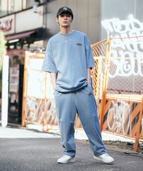 WEGO（ウィゴー）の「■■■WEGO/ワンポイントピグメントBIGT(S)■■■（Tシャツ/カットソー・メンズ・ベージュ/ブルー/スミクロ/ワイン・MEDIUM/LARGE/X-LARGE）」の7枚目の写真