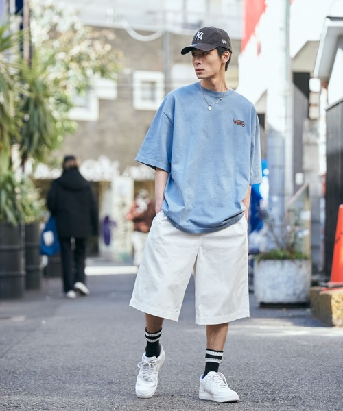 WEGO（ウィゴー）の「■■■WEGO/ワンポイントピグメントBIGT(S)■■■（Tシャツ/カットソー・メンズ・ベージュ/ブルー/スミクロ/ワイン・MEDIUM/LARGE/X-LARGE）」の12枚目の写真