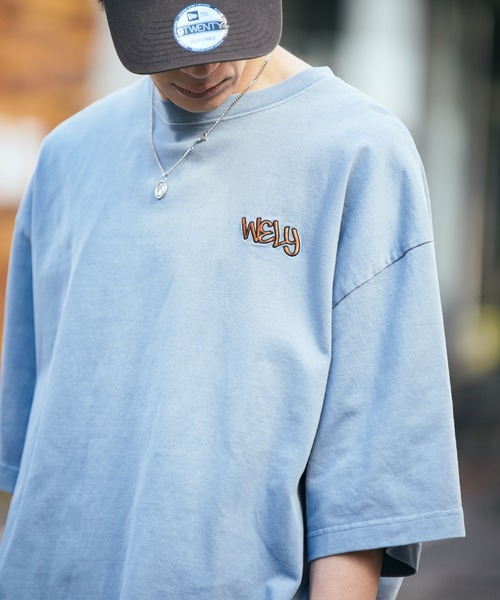 WEGO（ウィゴー）の「■■■WEGO/ワンポイントピグメントBIGT(S)■■■（Tシャツ/カットソー・メンズ・ベージュ/ブルー/スミクロ/ワイン・MEDIUM/LARGE/X-LARGE）」の17枚目の写真