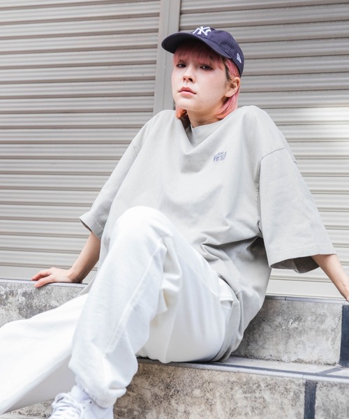 WEGO（ウィゴー）の「■■■WEGO/ワンポイントピグメントBIGT(S)■■■（Tシャツ/カットソー・メンズ・ベージュ/ブルー/スミクロ/ワイン・MEDIUM/LARGE/X-LARGE）」の16枚目の写真