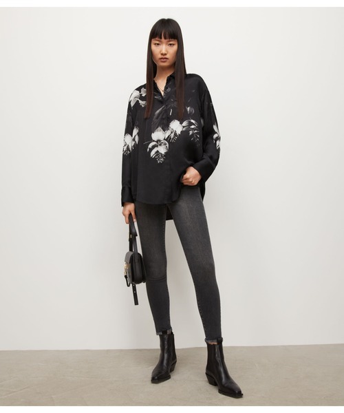 ALLSAINTS（オールセインツ）の「BERNIE KOSUMOSO SHIRT | BERNIE KOSUMOSO シャツ（シャツ/ブラウス・レディース・ブラック・8/4/6）」の3枚目の写真