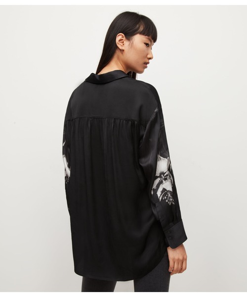 ALLSAINTS（オールセインツ）の「BERNIE KOSUMOSO SHIRT | BERNIE KOSUMOSO シャツ（シャツ/ブラウス・レディース・ブラック・8/4/6）」の4枚目の写真
