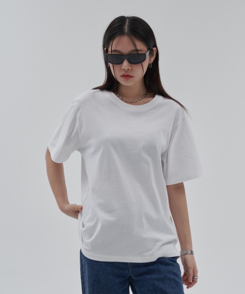 TOEASY(トゥイージー)の「A'GEM/9 × .kom『TOEASY/トゥイージー』Simple basic T-shirt/シンプル ベーシック Tシャツ カットソー(Tシャツ/カットソー・レディース・ホワイト/ライトブルー/ブラック/ブルー/グリーン/ライトグリーン/ライトパープル・FREE)」の8枚目の写真