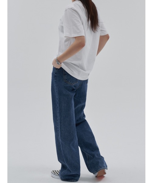 TOEASY(トゥイージー)の「A'GEM/9 × .kom『TOEASY/トゥイージー』Simple basic T-shirt/シンプル ベーシック Tシャツ カットソー(Tシャツ/カットソー・レディース・ホワイト/ライトブルー/ブラック/ブルー/グリーン/ライトグリーン/ライトパープル・FREE)」の9枚目の写真