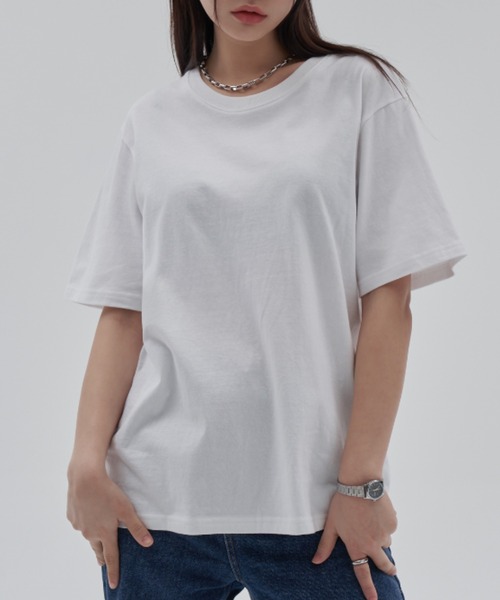 TOEASY(トゥイージー)の「A'GEM/9 × .kom『TOEASY/トゥイージー』Simple basic T-shirt/シンプル ベーシック Tシャツ カットソー(Tシャツ/カットソー・レディース・ホワイト/ライトブルー/ブラック/ブルー/グリーン/ライトグリーン/ライトパープル・FREE)」の11枚目の写真