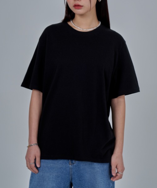 TOEASY(トゥイージー)の「A'GEM/9 × .kom『TOEASY/トゥイージー』Simple basic T-shirt/シンプル ベーシック Tシャツ カットソー(Tシャツ/カットソー・レディース・ホワイト/ライトブルー/ブラック/ブルー/グリーン/ライトグリーン/ライトパープル・FREE)」の16枚目の写真