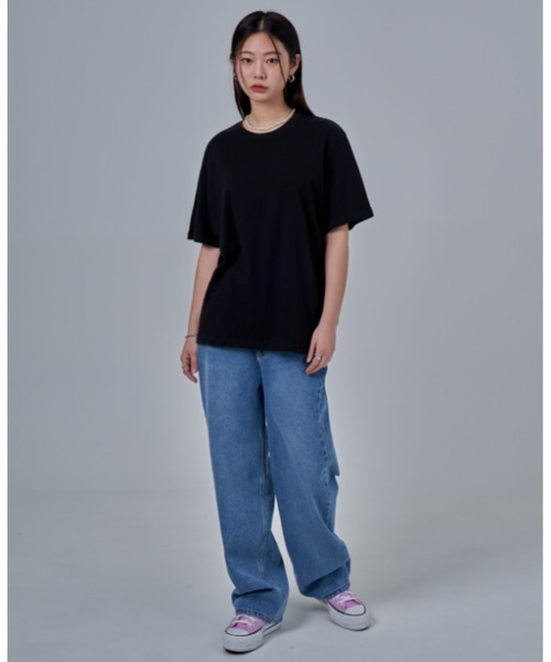 TOEASY(トゥイージー)の「A'GEM/9 × .kom『TOEASY/トゥイージー』Simple basic T-shirt/シンプル ベーシック Tシャツ カットソー(Tシャツ/カットソー・レディース・ホワイト/ライトブルー/ブラック/ブルー/グリーン/ライトグリーン/ライトパープル・FREE)」の19枚目の写真